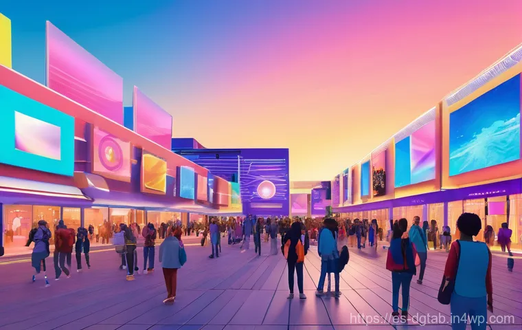 디지털 희소성의 가치 평가 모델 - **Prompt:** A sleek, futuristic art gallery, bathed in soft, ethereal light. In the center, a divers...