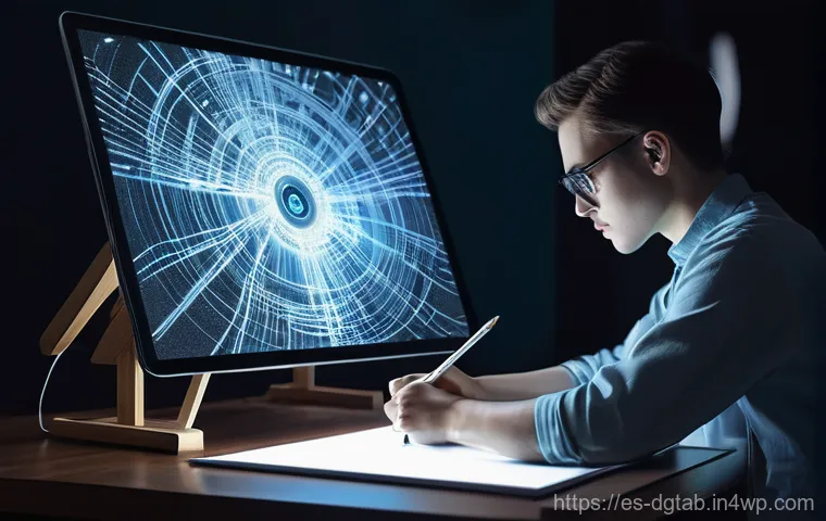 디지털 아트의 시장성과 희소성 - **Prompt:** A conceptual image illustrating the magic of NFTs and blockchain technology for digital ...